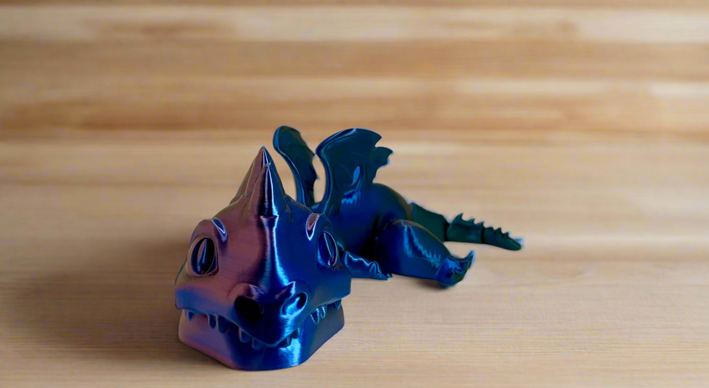 Deep Sapphire Big-Head Dragon β Bold & Beautiful β Only 1 Available!