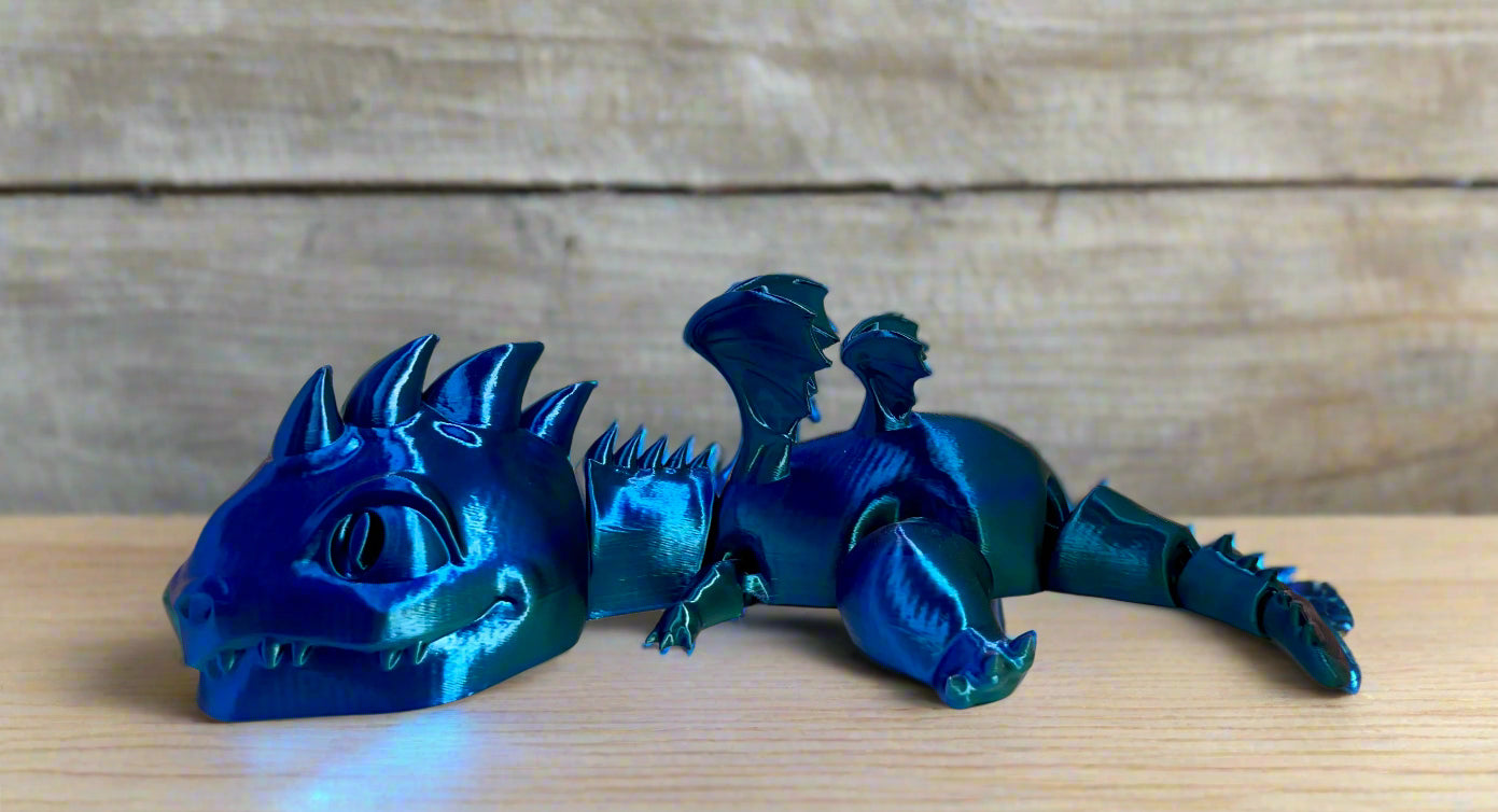 Deep Sapphire Big-Head Dragon β Bold & Beautiful β Only 1 Available!