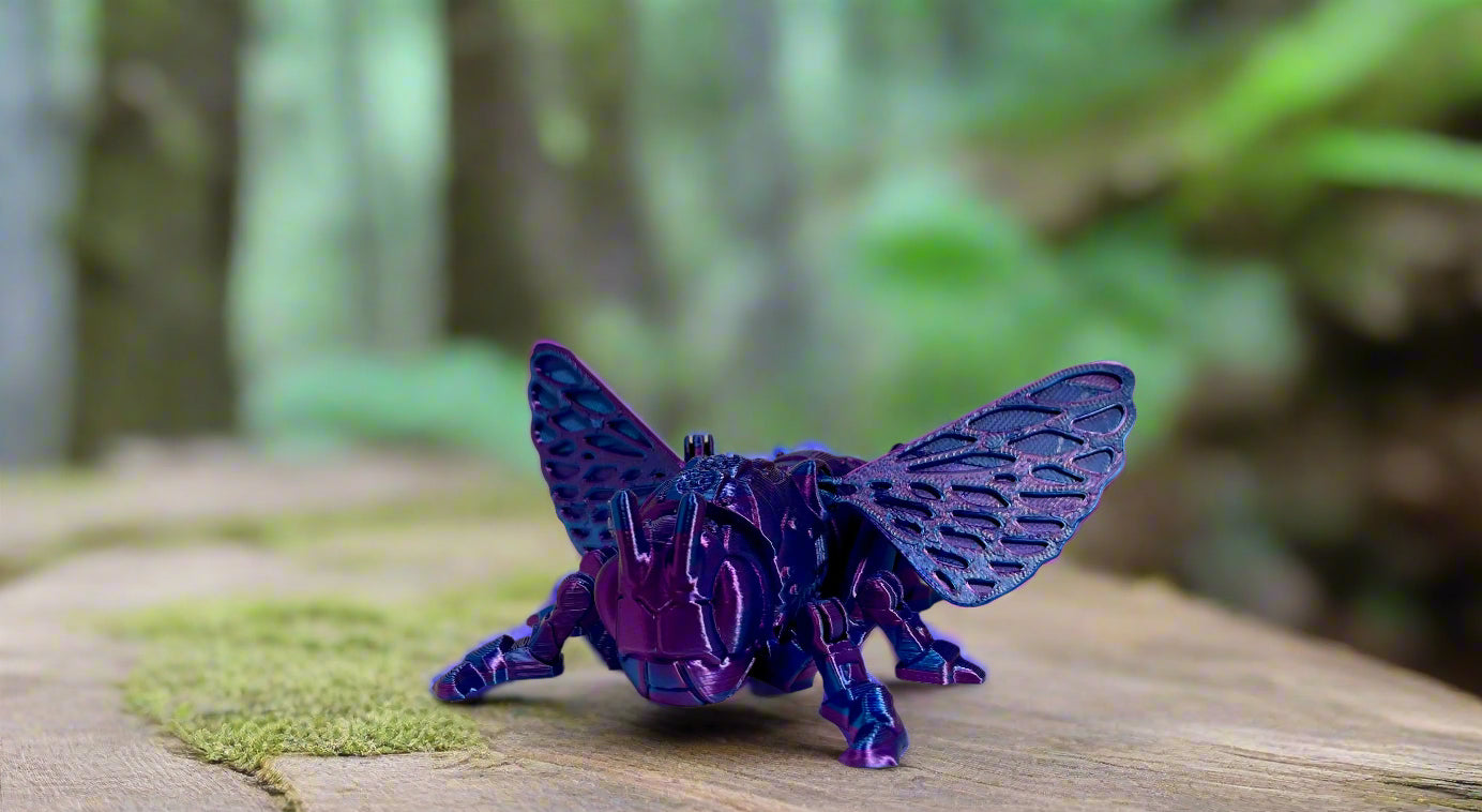 Articulated Cricket – Purple & Blue Silk Finish