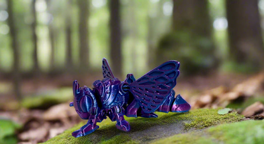 Articulated Cricket – Purple & Blue Silk Finish