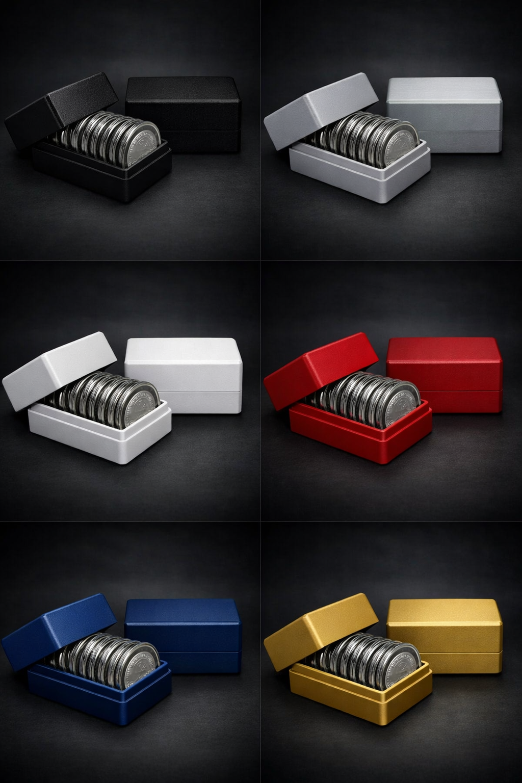 Dealer Grade 10-Coin Storage Box w/ Lid – 1 oz Compatible