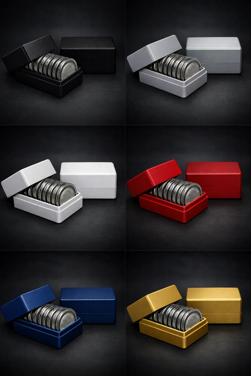 Dealer Grade 10-Coin Storage Box w/ Lid – 1 oz Compatible