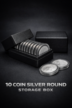 Dealer Grade 10-Coin Storage Box w/ Lid – 1 oz Compatible