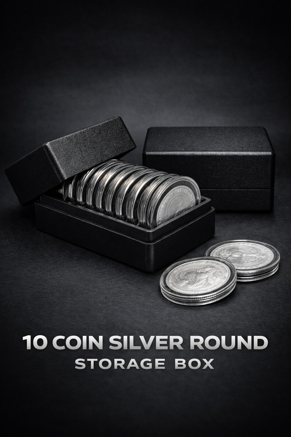 Dealer Grade 10-Coin Storage Box w/ Lid – 1 oz Compatible