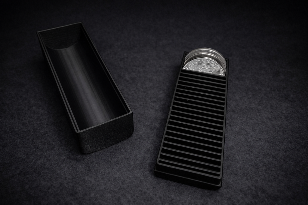 25 Coin Silver Round Storage Container – 1 oz Compatible