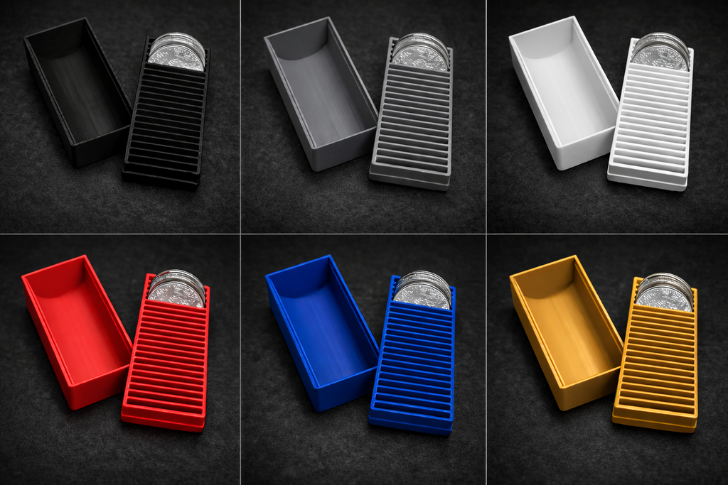 25 Coin Silver Round Storage Container – 1 oz Compatible