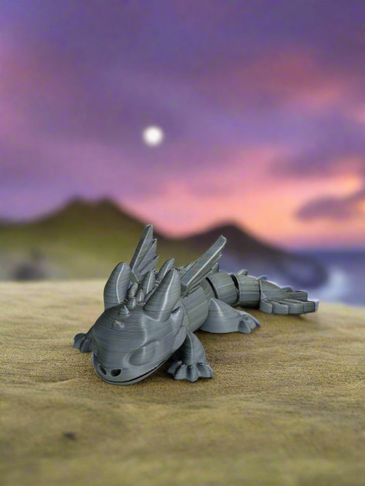 Articulated Toothless - Black & White